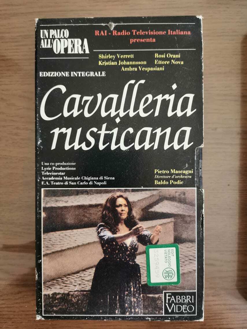 Cavalleria rusticana - P. Mascagni - Fabbri Video - 1990 - VHS - AR vhs usato
