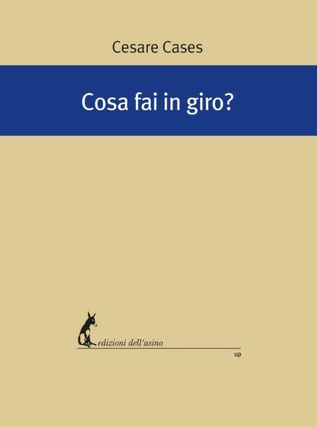 Cosa fai in giro? di Cesare Cases,  2019,  Edizioni DelL'Asino libro usato