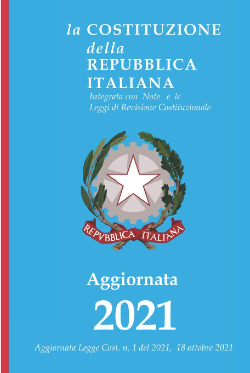 Costituzione Repubblica Italiana 2021: Aggiornata Legge Cost. n. 1 del 2020, 21  libro usato
