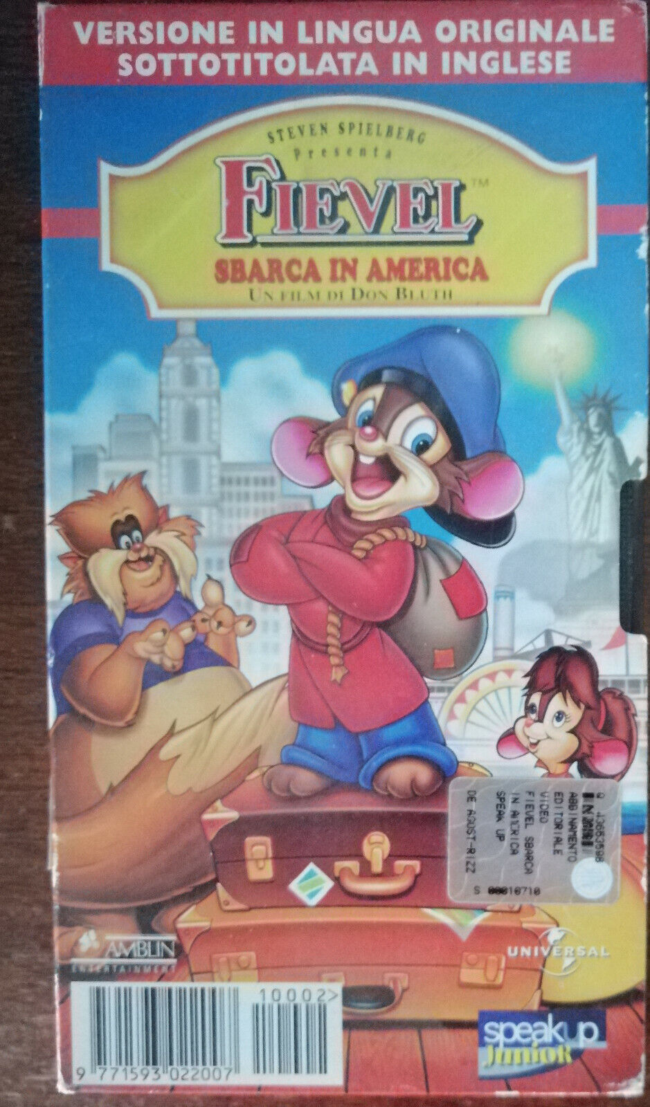 Fievel sbarca in America - Universal,1986 - VHS - A  vhs usato