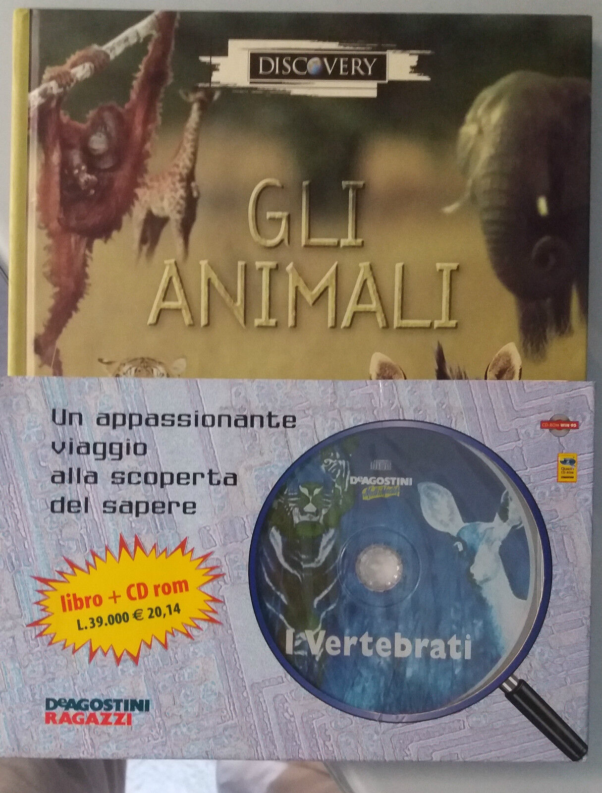 Gli animali, con CD - DeAgostini Ragazzi - 1999 - G libro usato