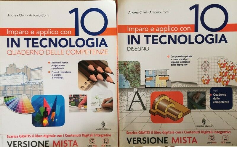 Imparo e applico con 10 in Tecnologia, Andrea Chini, Antonio Conti,  2014 - ER libro usato