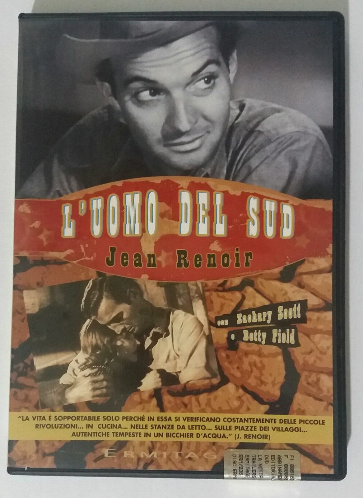 L' uomo del Sud - Jean Renoir - Ermitage - 1945 - DVD - G dvd usato