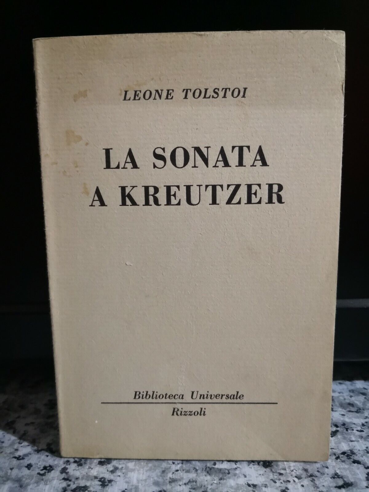   La sonata a Kreutzer 14? edizione  di Leone Tolstoi,  1949,  Rizzoli -F