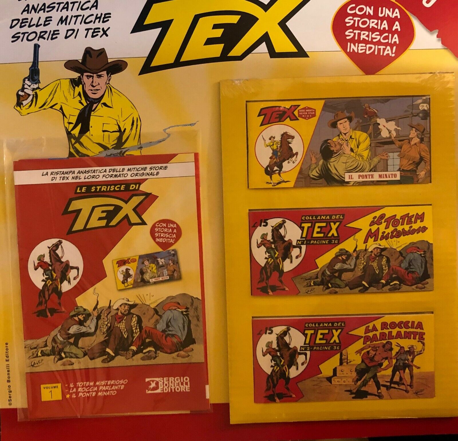 Le strisce di Tex n.1 di Sergio Bonelli Editore,  2021,  La Gazzetta Dello Sport libro usato