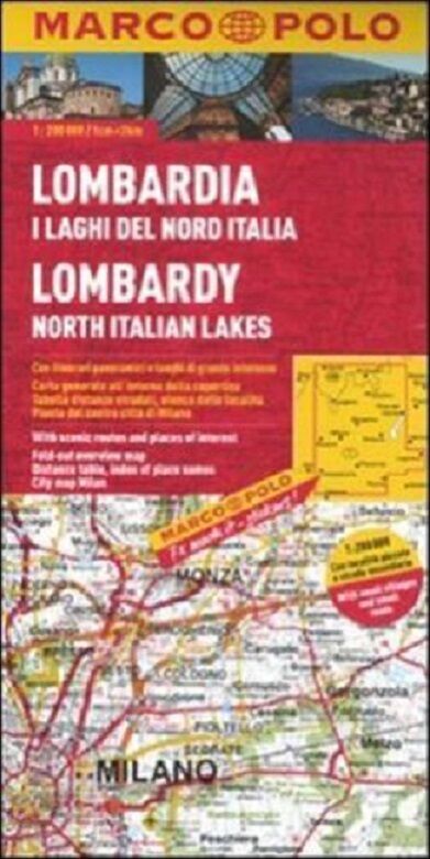 Lombardia, i laghi del Nord Italia 1:200.000. Ediz. multilingue. - [EDT] libro usato