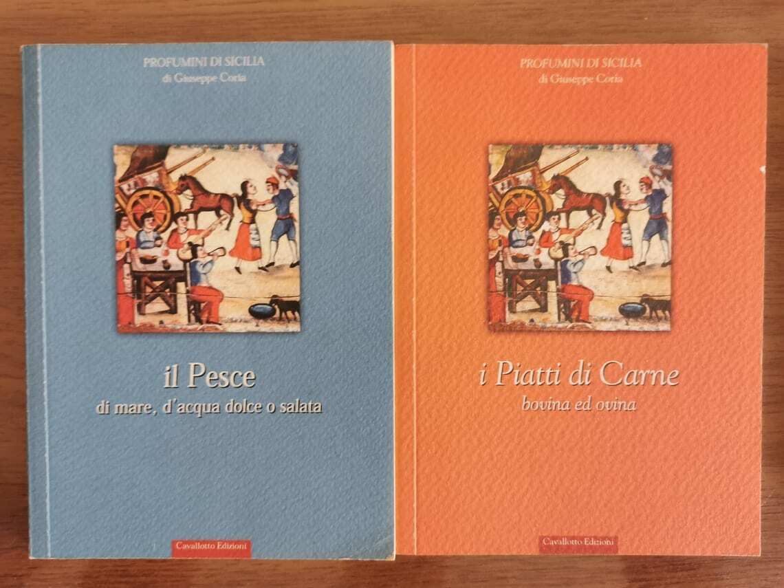 Lotto 2 libri collana profumini di sicilia - G. Coria - Cavallotto - 2002 - AR libro usato
