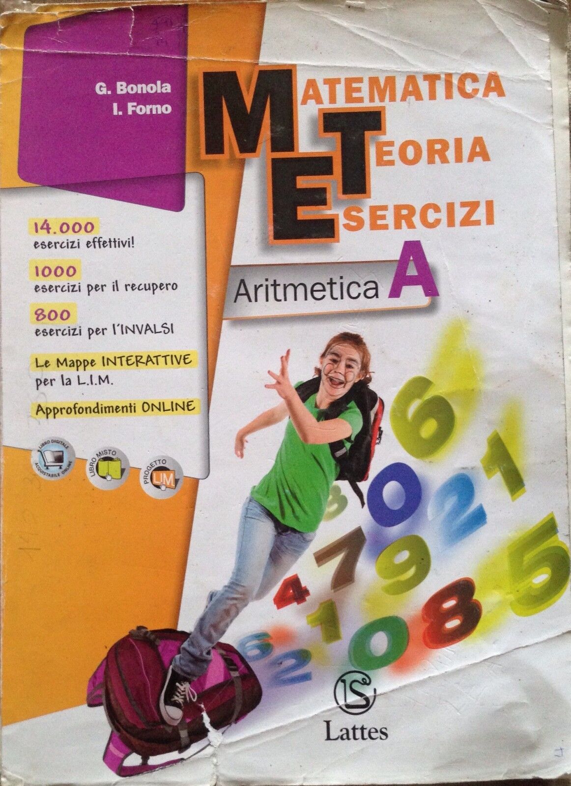 Matematica Teoria Eserczi A - G. Bonola - Lattes - 2011 -MP libro usato