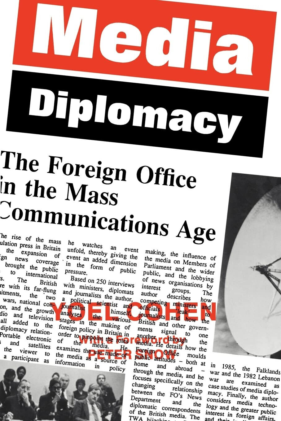 Media Diplomacy - Yoel Cohen - Routledge, 1986 libro usato