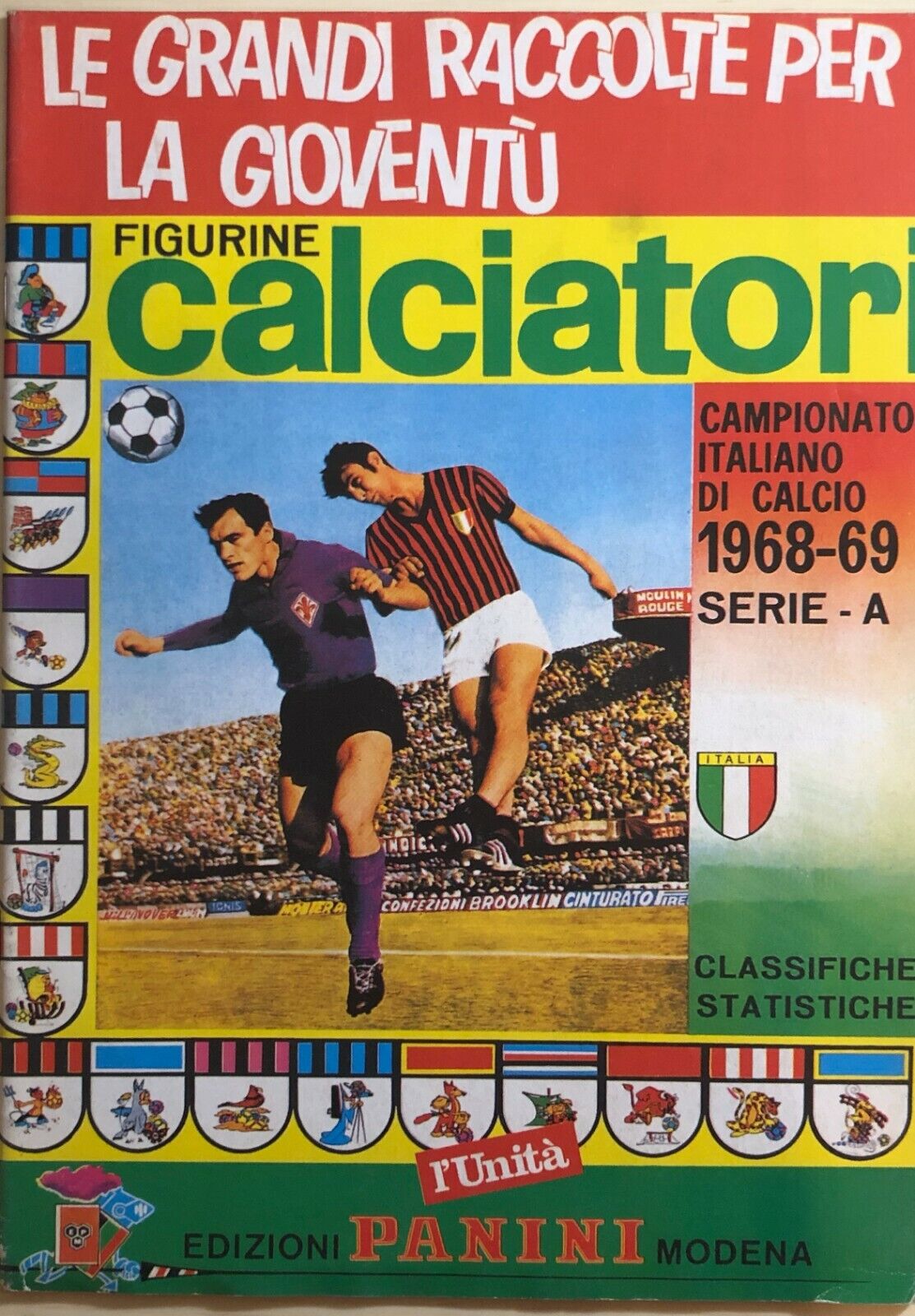 Ristampa album Calciatori Panini Serie A 1968-69 libro usato