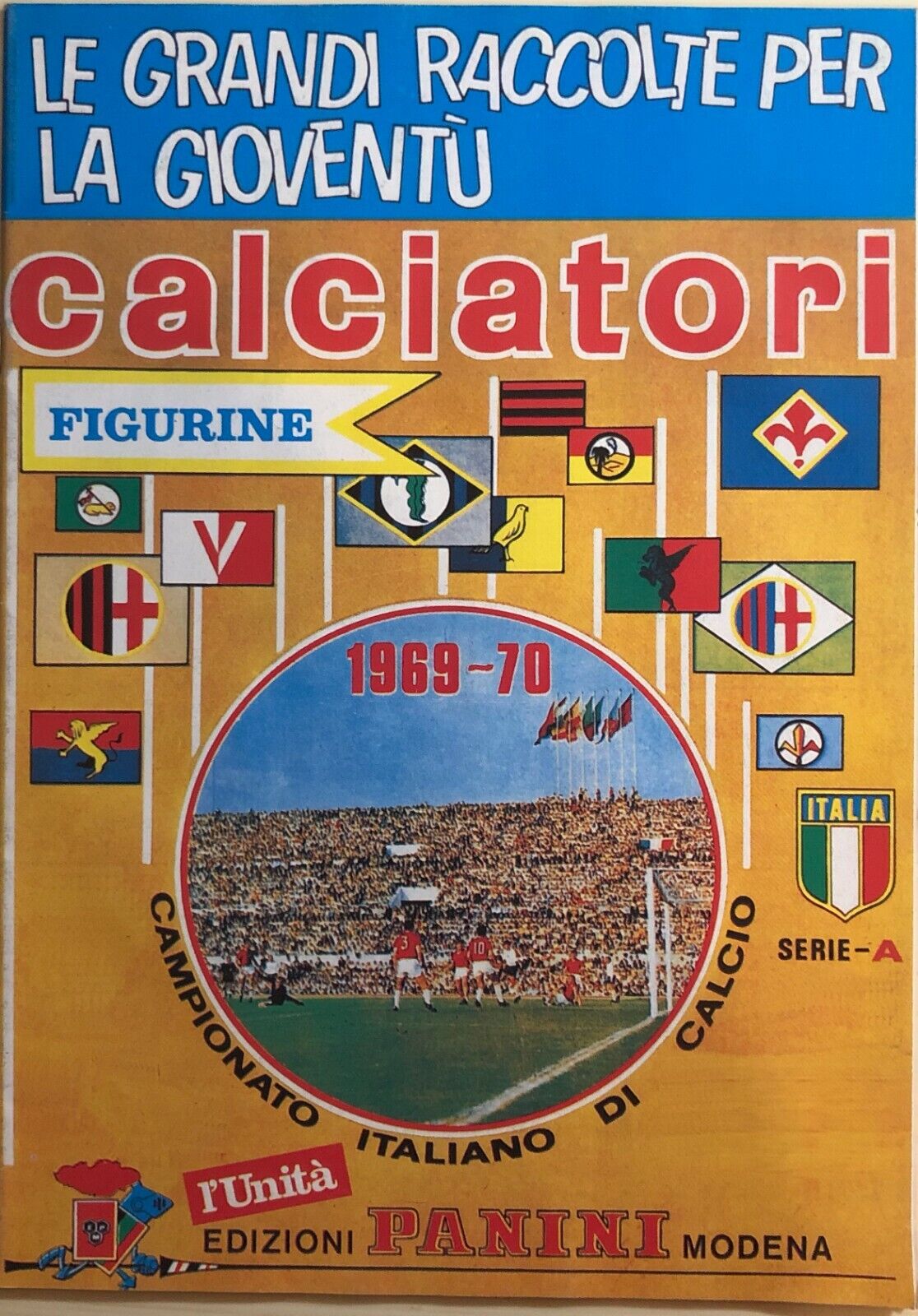 Ristampa album Calciatori Panini Serie A 1969-70 libro usato
