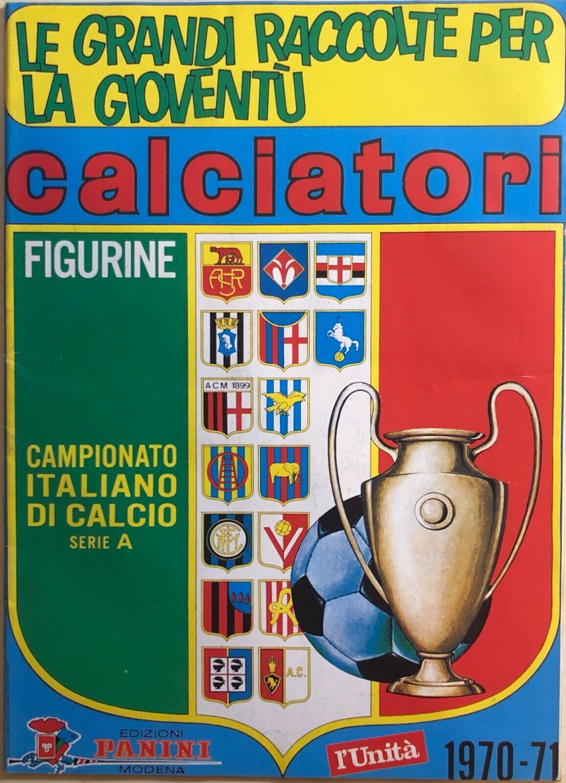 Ristampa album Calciatori Panini Serie A 1970-71 libro usato