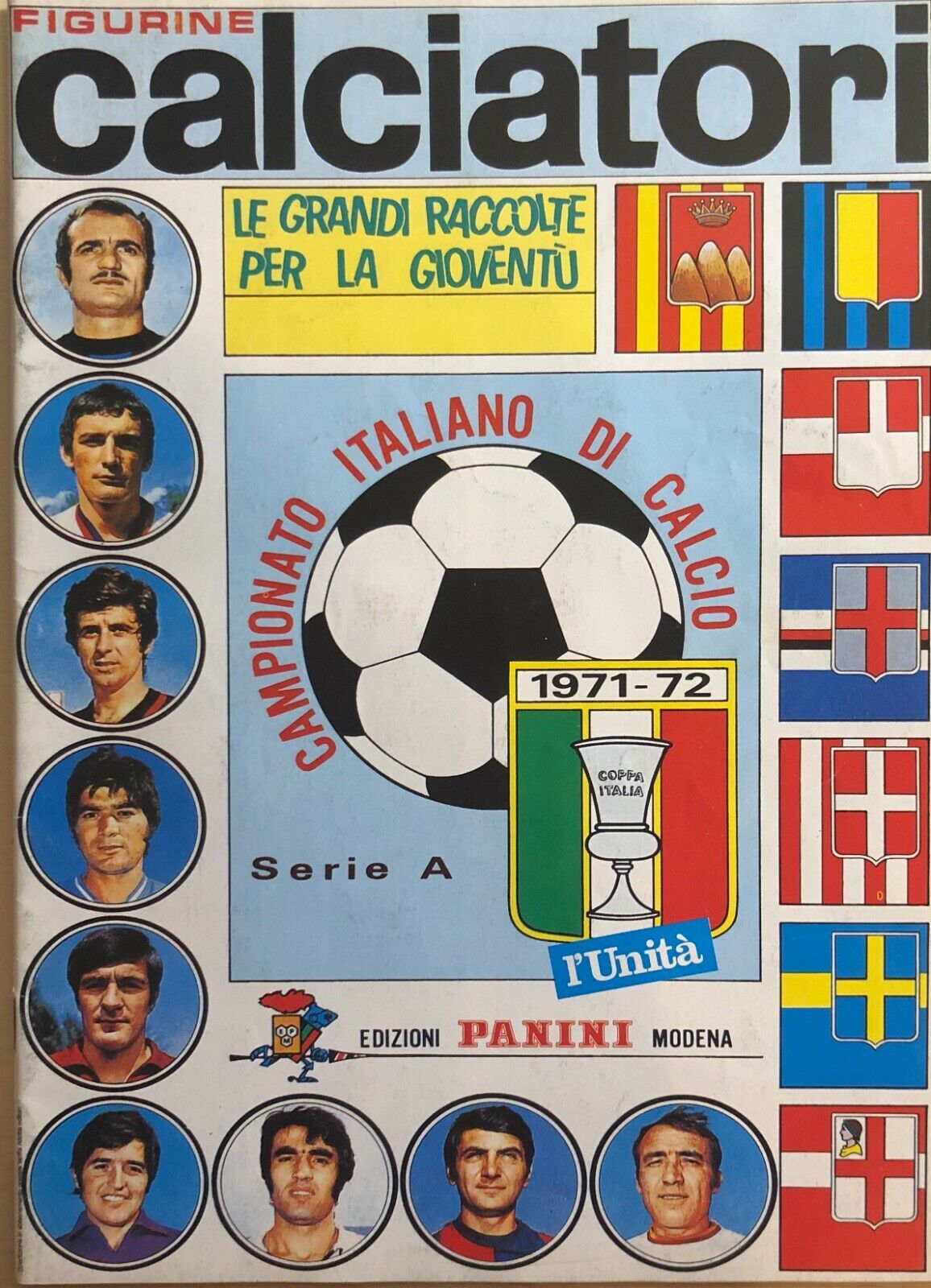 Ristampa album Calciatori Panini Serie A 1971-72 libro usato