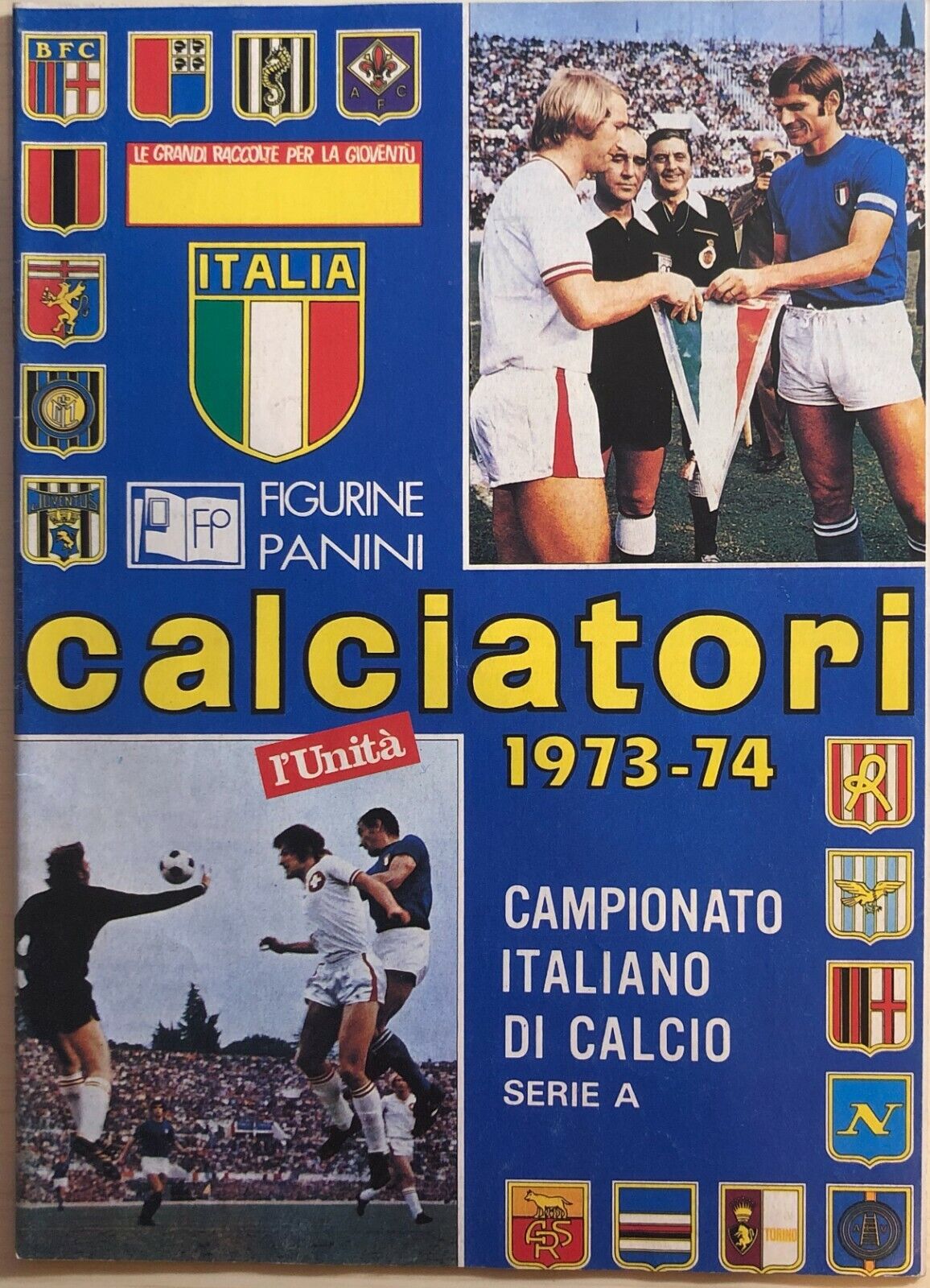 Ristampa album Calciatori Panini Serie A 1973-74 libro usato
