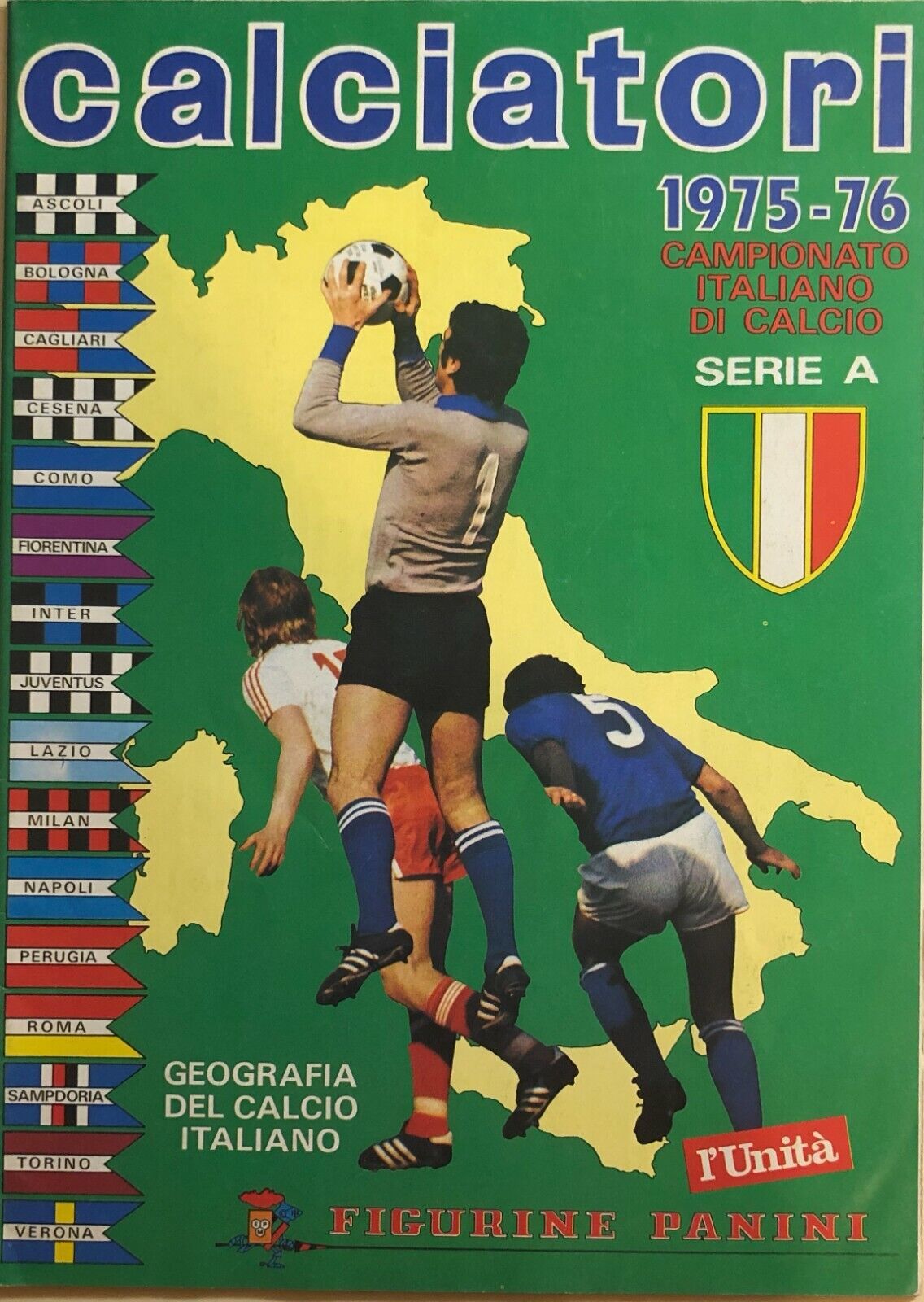 Ristampa album Calciatori Panini Serie A 1975-76 libro usato