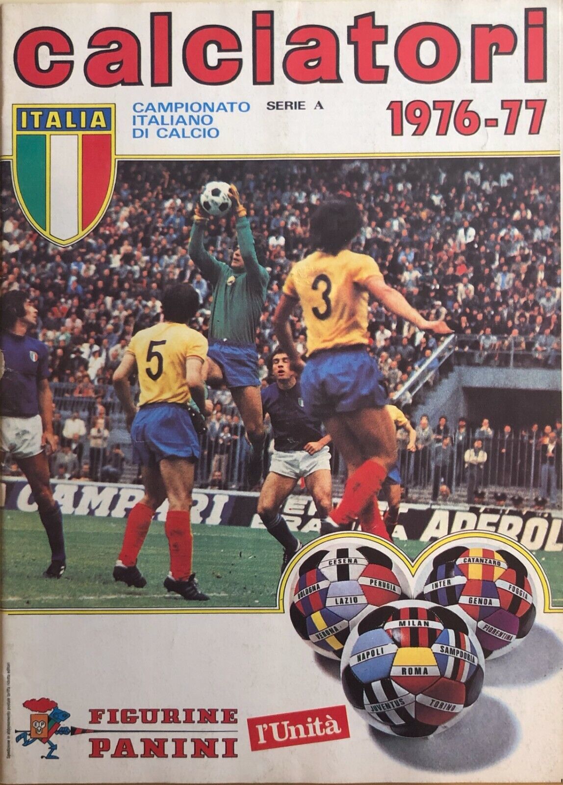 Ristampa album Calciatori Panini Serie A 1976-77 libro usato