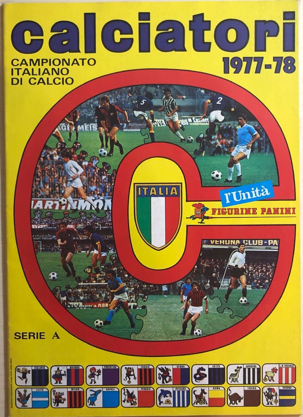 Ristampa album Calciatori Panini Serie A 1977-78 libro usato