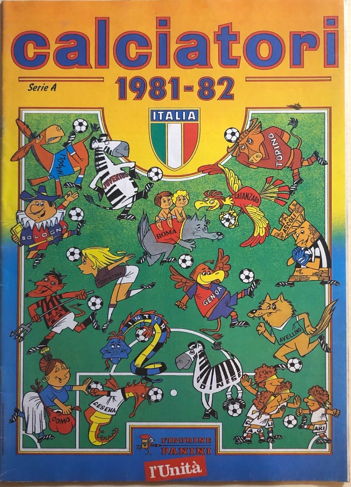 Ristampa album Calciatori Panini Serie A 1981-82 libro usato