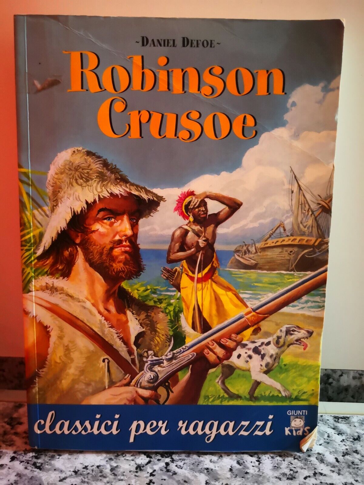 Robinson Crusoe  di Daniel Defoe,  2002,  Giunti libro usato