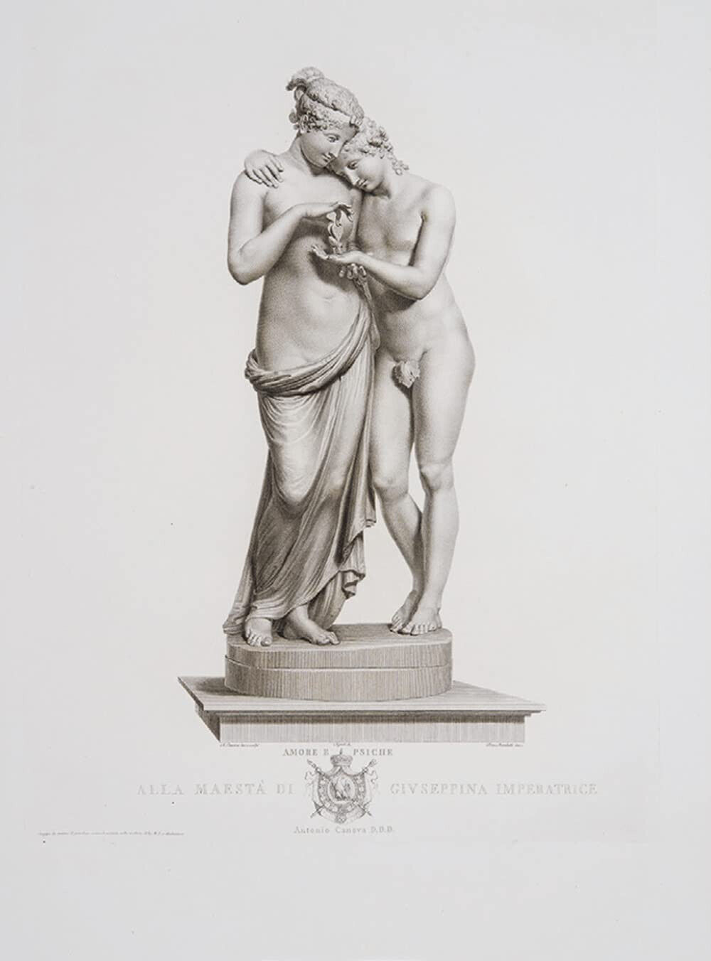 Stampe delle opere scolpite da Antonio Canova Roma MDCCCXVII (1817) - 2022 libro usato