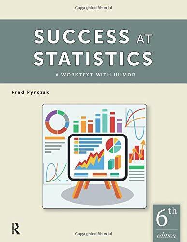Success at Statistics: A Worktext with Humor - Fred Pyrczak - Routledge, 2016 libro usato