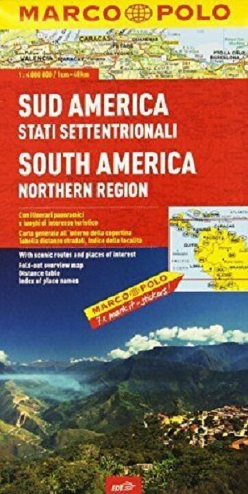 Sud America (stati settentrionali) 1:4.000.000 - Marco Polo - Copertina libro usato