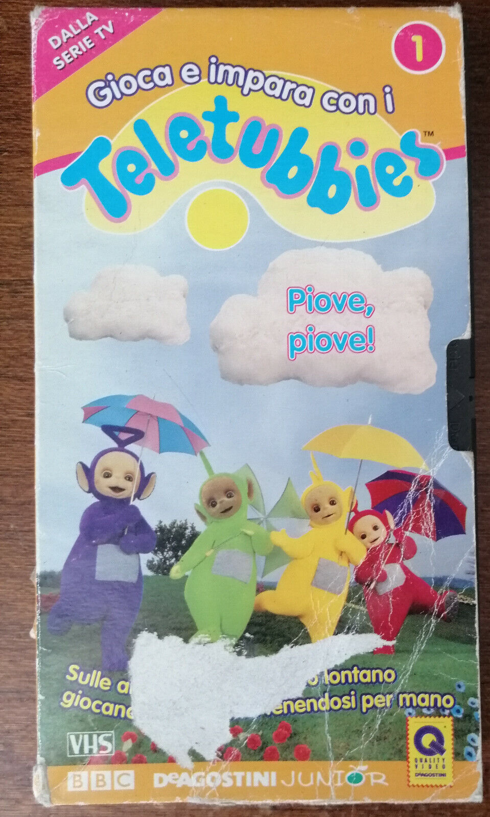 Teletubbies n?1 Piove,Piove! - DeAgostini Junior, 1996 - VHS - A vhs usato