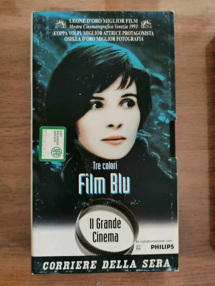 Tre colori FIlm Blu -K. Kieslowski - Corriere della Sera - 1993 - VHS - AR vhs usato