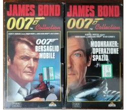 007 collection: Bersaglio Mobile; Moonraker: operazione spazio - J. Bond - VHS-A