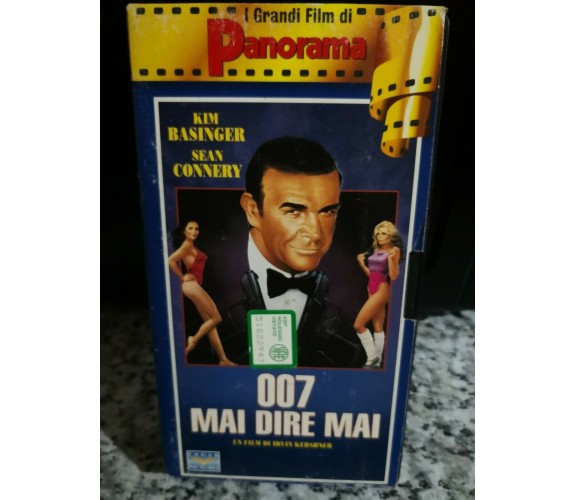 007 mai dire mai - vhs -1995 - panorama -F