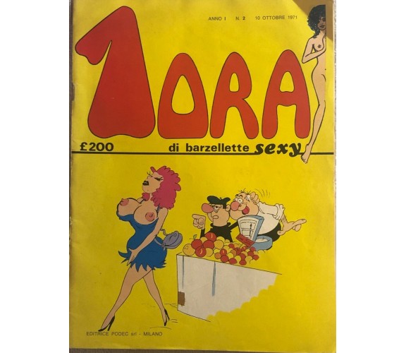 1 ora di barzellette sexy Anno I n.2 di Aa.vv.,  1971,  Editrice Potec Milano