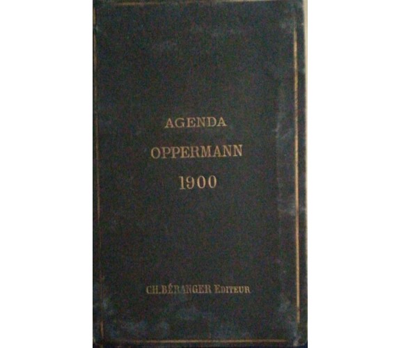  Agenda Oppermann 1900 - Aa.vv. - 1900 - Ch.bèranger Editeur - lo