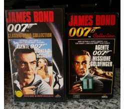 Agente 007 - 2 vhs - licenza di uccidere e missione goldfinger -1996 -F