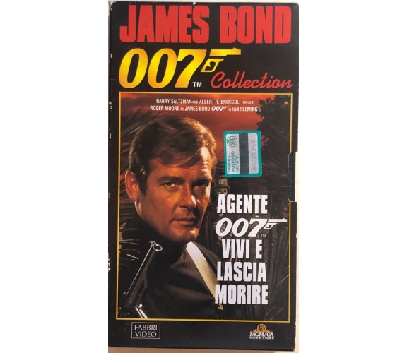 Agente 007 - Vivi e lascia morire VHS di Guy Hamilton, 1973, Fabbri Video