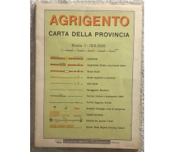 Agrigento carta della provincia di Aa.vv.,  1987,  Litografia Artistica Cartogra
