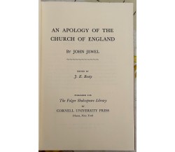 An apology of the church of England di John Jewel, 1963, The Folger Shakespea