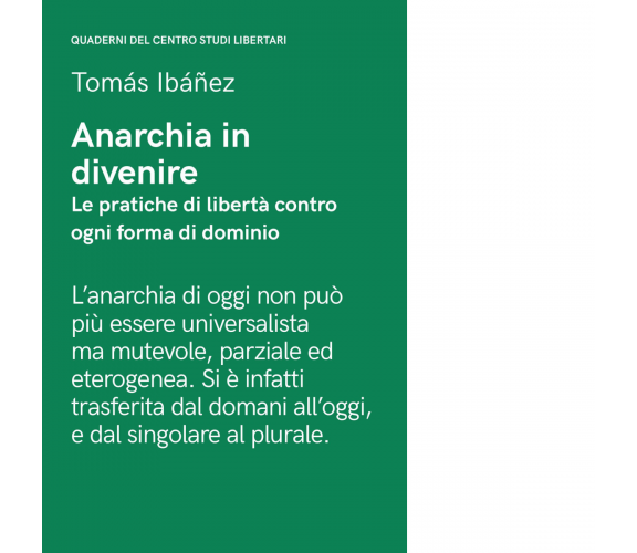 Anarchia in divenire di Tomás Ibañez - Elèuthera, 2023