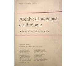 Archives Italiennes de Biologie - A journal of Neuroscience (Pisa 2004) Ca