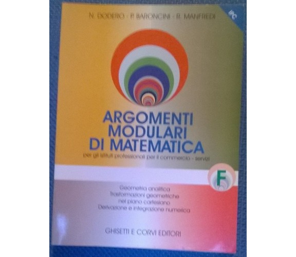 Argomenti modulari di matematica F - Ist. Prof. e del comm. - Ghisetti, 2000 - L