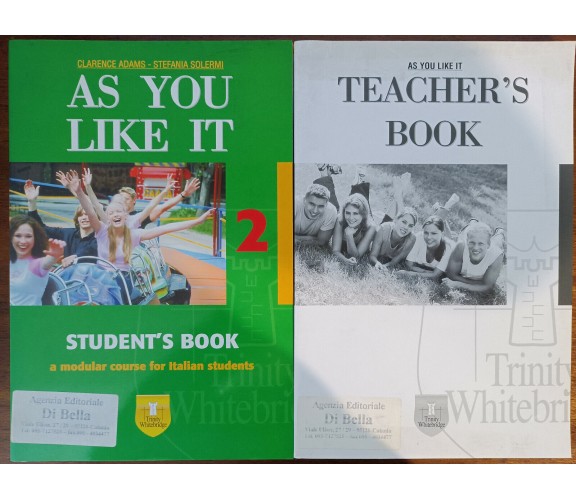 As you like it 2; Teacher's Book - Adams, Solermi - Trinity Whitebridge,2007 - A