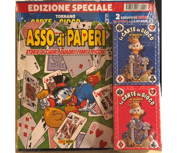 Asso di paperi+Carte napoletane 2 mazzi di Walt Disney,  2021,  Panini