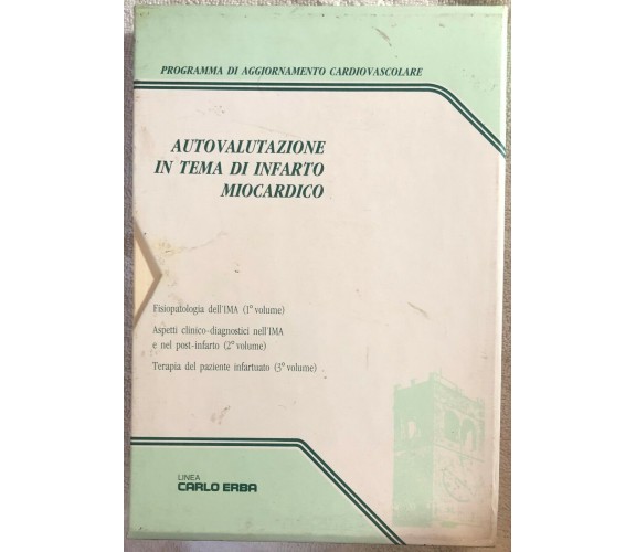 Autovalutazione in tema di infarto miocardico 3 volumi di Aa.vv.,  1991,  Linea 