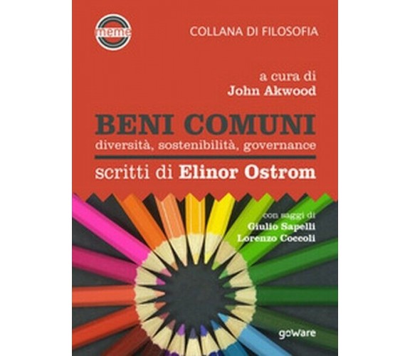 Beni comuni. Diversità, sostenibilità, governance. Scritti di Elinor Ostrom - ER