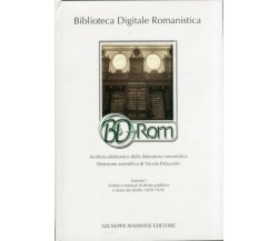 Biblioteca Digitale Romanistica BD-Rom (volume   CD-ROM)