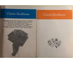 Carte siciliane 2 libri di Aa.vv., 1986, Alfa Grafica Sgroi