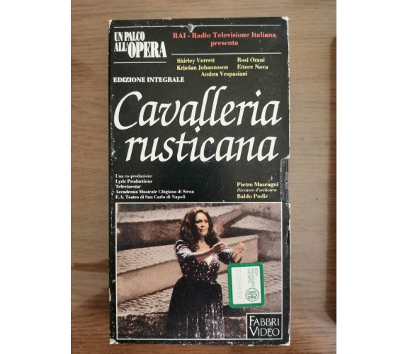 Cavalleria rusticana - P. Mascagni - Fabbri Video - 1990 - VHS - AR