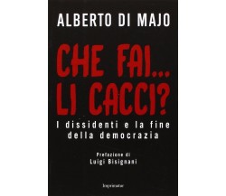 Che fai...li cacci? I dissidenti e la fine della democrazia	- Alberto Di Majo