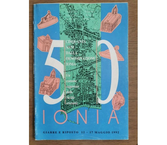 Cinquanta anni dalla denominazione ionia - 1992 - AR