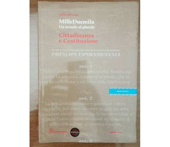 Cittadinanza e Costituzione - V. Castronovo - La Nuova Italia - 2012 - AR