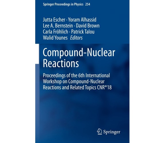 Compound-Nuclear Reactions - Jutta Escher - springer, 2022